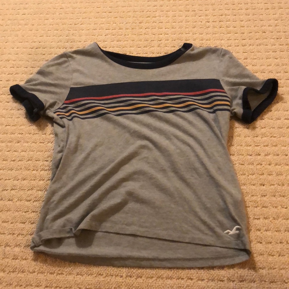 Grey graphic tee